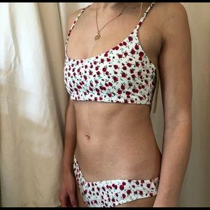 🤍 Reformation Malibu top/Matador bottom rose set